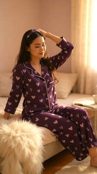Thumbnail for Waffle 🧇 Hearts Poly Linen - ELORA OFFICIAL