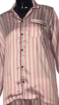 Thumbnail for Victoria's Pink 🌸 Striped Poly Linen - ELORA OFFICIAL