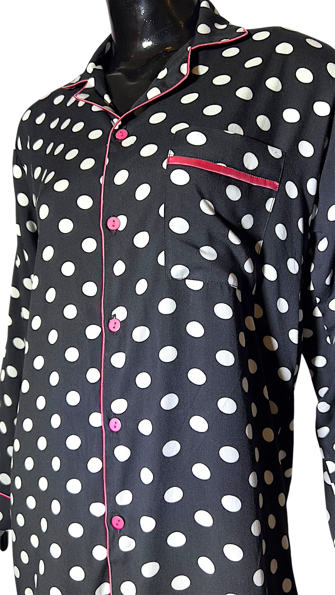 Black ⚫️ Polka Linen