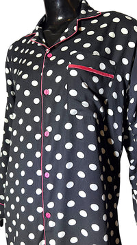 Thumbnail for Black ⚫️ Polka Linen
