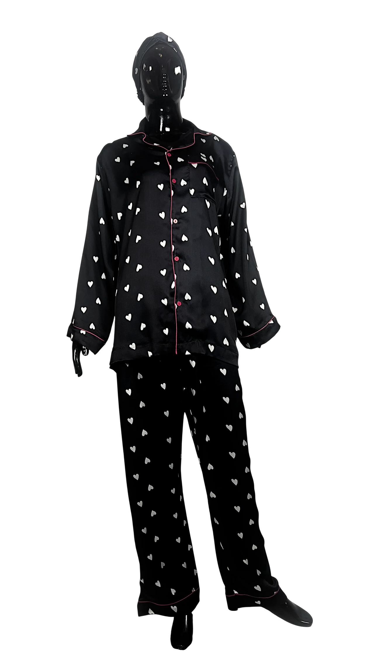 Black 🤍 Hearts Silk - ELORA OFFICIAL