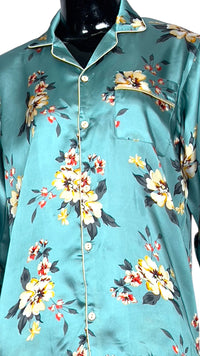 Thumbnail for Teal 🌼 Floral Silk