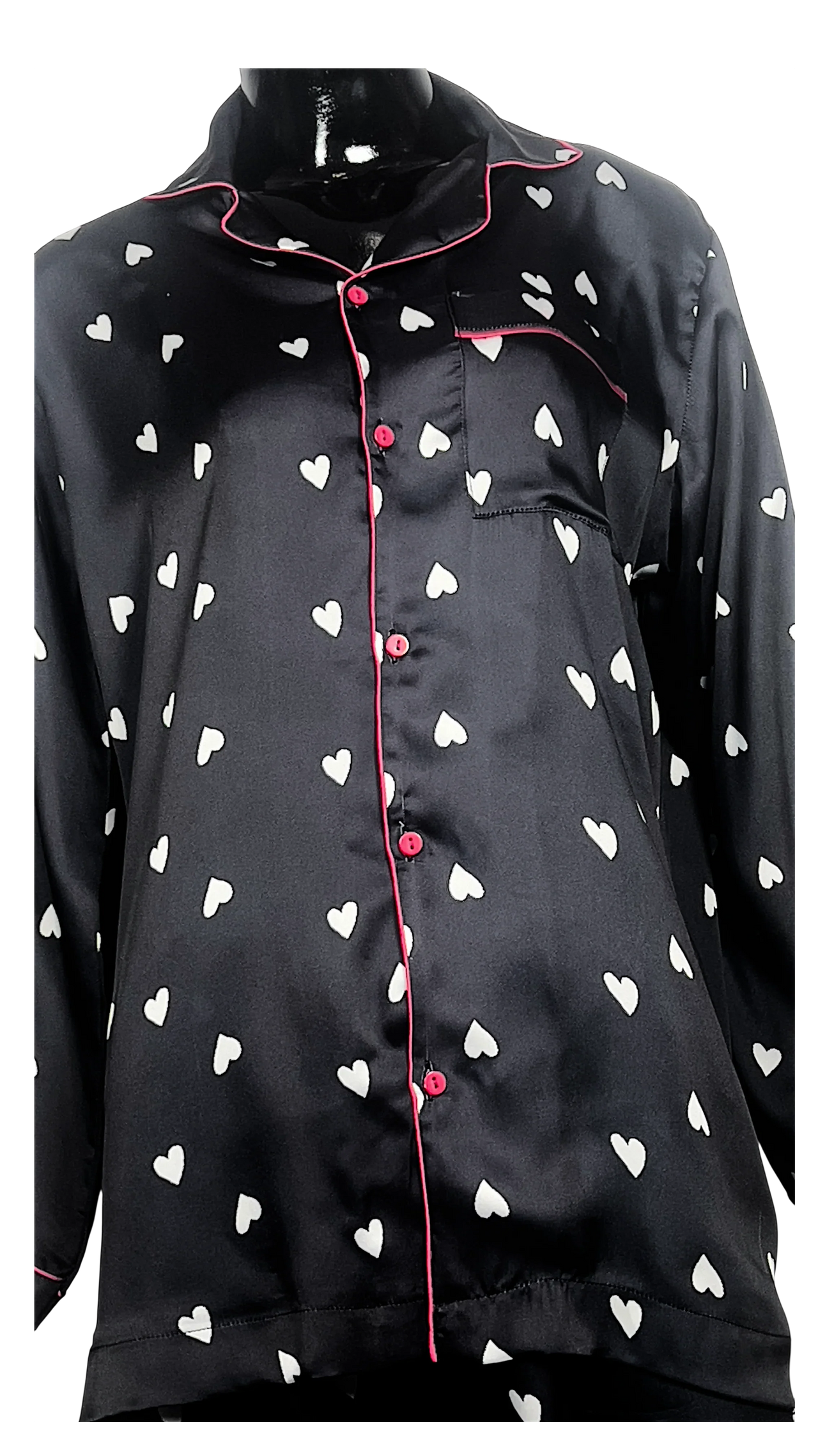 Black 🤍 Hearts Silk - ELORA OFFICIAL
