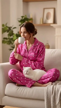 Thumbnail for Pink 💓 Polka Silk