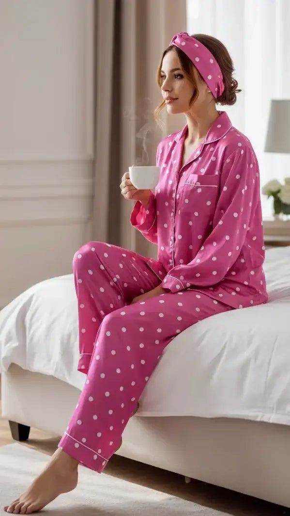 Pink 💓 Polka Silk