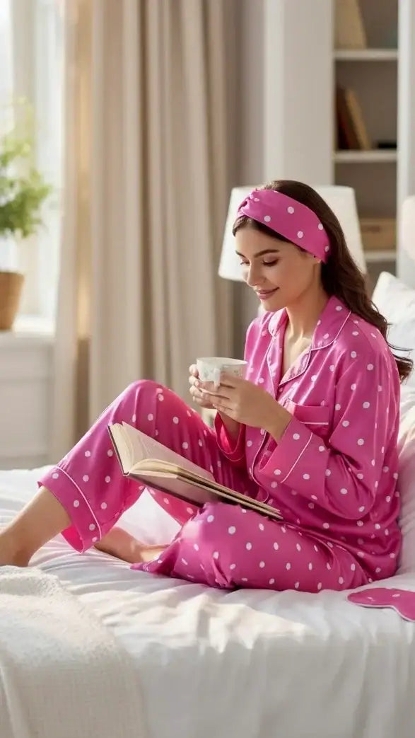 Pink 💓 Polka Silk