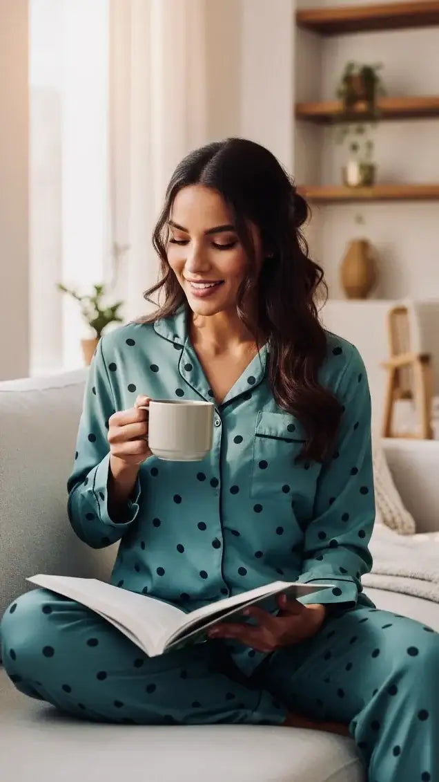 Olive 🫒 Polka Poly Linen