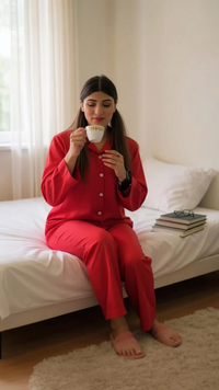 Thumbnail for Solid Red Linen