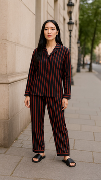 Thumbnail for Red 🍷 Striped Linen