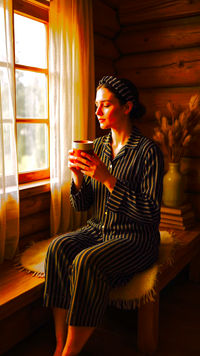 Thumbnail for Yellow 🐝 Striped Linen