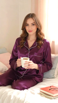 Thumbnail for Plain Plum Silk