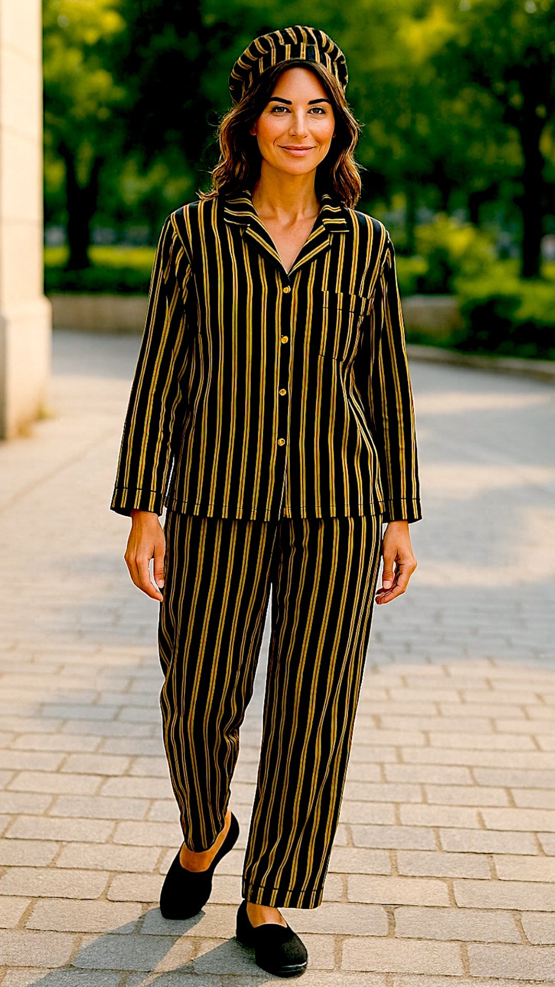 Yellow 🐝 Striped Linen