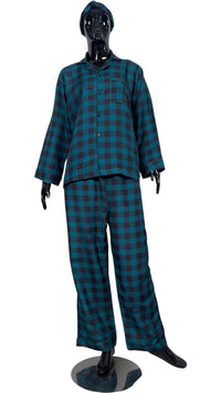 Thumbnail for Teal 🏁 Checkered Poly Linen