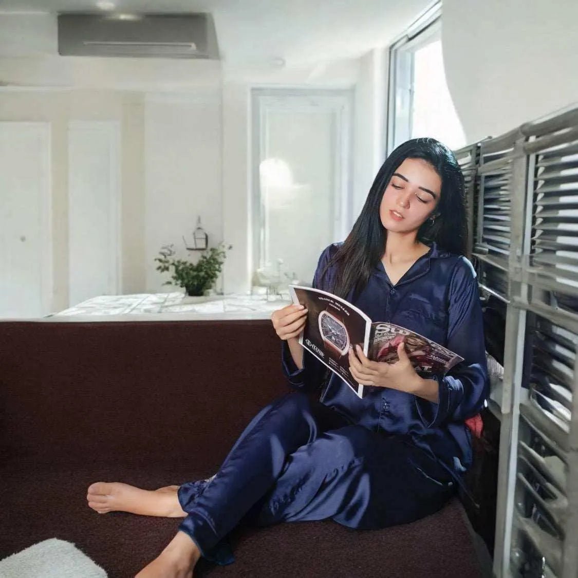 Plain Silk 3 Piece Robe Set (10 Colors) - ELORA OFFICIAL Silk Robe Set