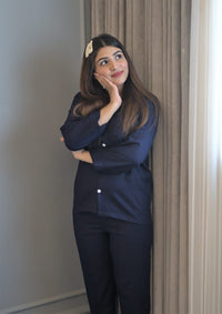 Thumbnail for Solid Navy Marina Premium - ELORA OFFICIAL PJs