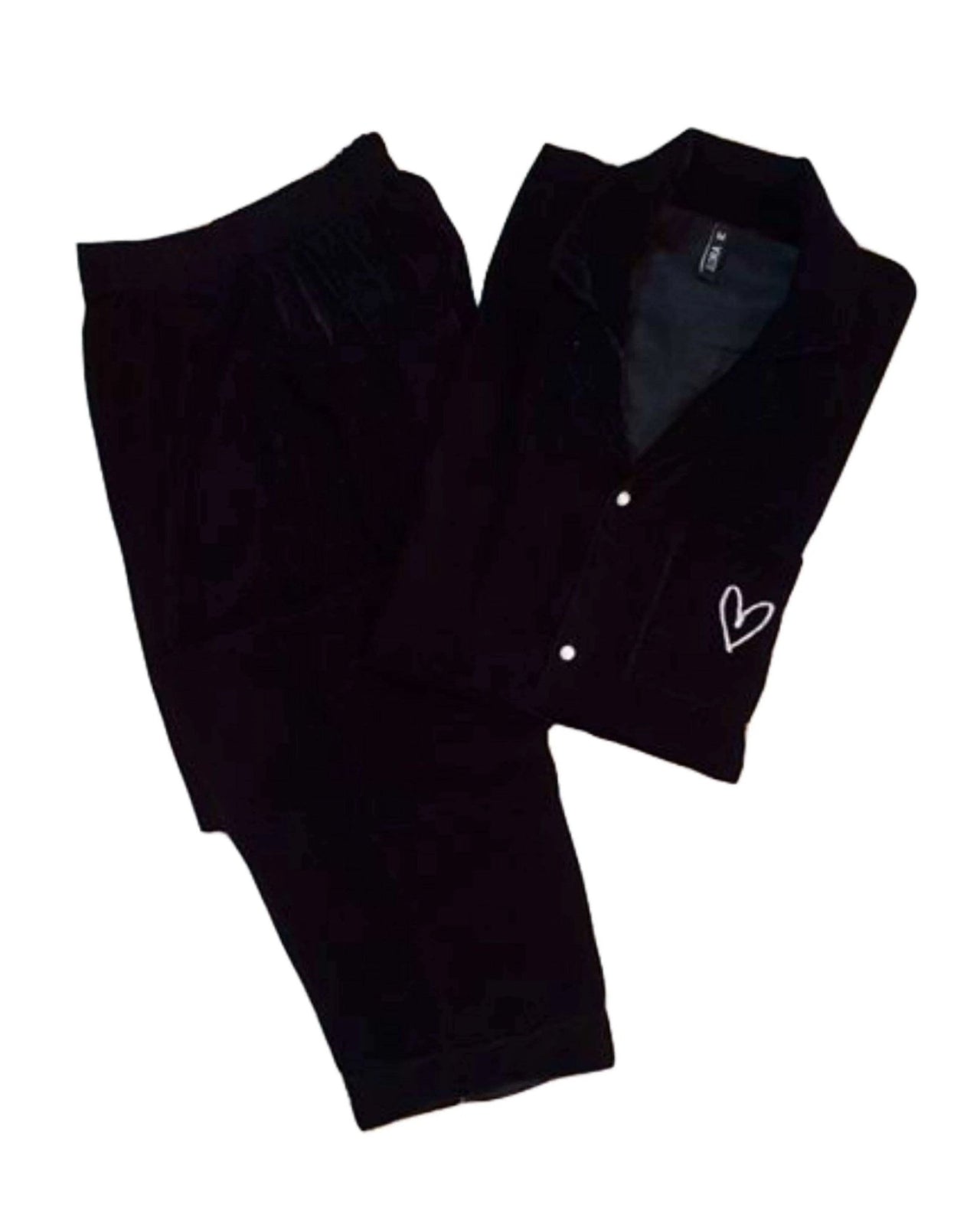 Black Velvet Solid - ELORA OFFICIAL PJs