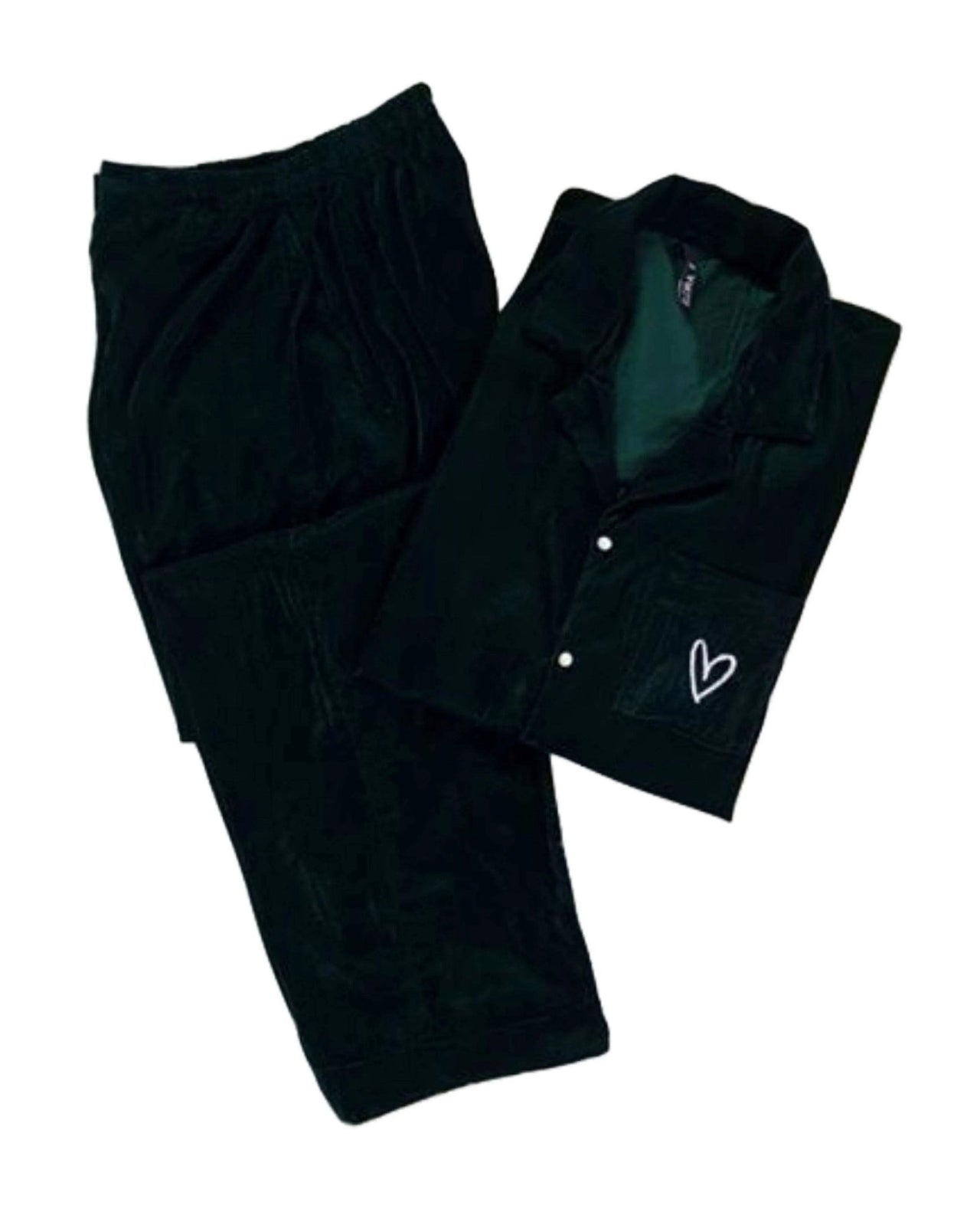Emerald Velvet Solid - ELORA OFFICIAL PJs