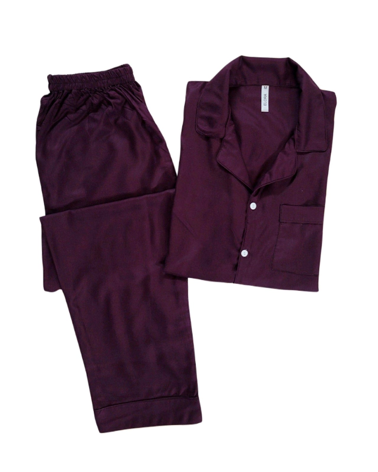 Men’s Plum Linen - ELORA OFFICIAL Mens’ PJs
