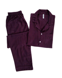 Thumbnail for Men’s Plum Linen - ELORA OFFICIAL Mens’ PJs