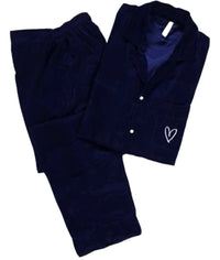 Thumbnail for Navy Velvet Solid - ELORA OFFICIAL PJs