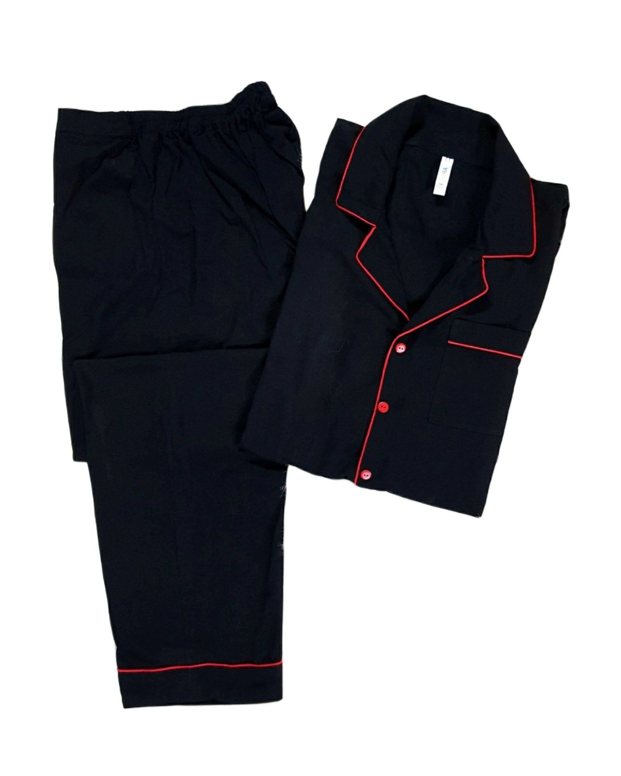 Plain Black Linen - ELORA OFFICIAL 