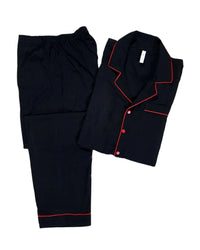 Thumbnail for Plain Black Linen - ELORA OFFICIAL 