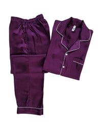 Thumbnail for Plain Plum Silk - ELORA OFFICIAL 