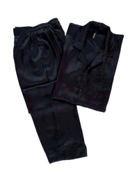 Thumbnail for Solid Black Silk - ELORA OFFICIAL 