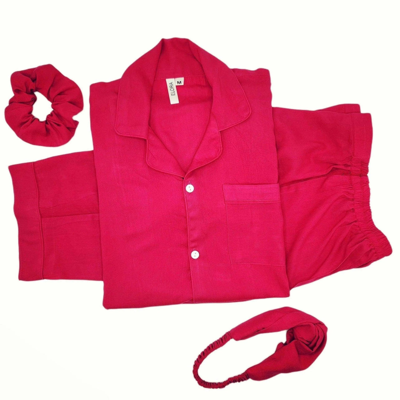 Solid Fucshia 🌺 Pink Linen - ELORA OFFICIAL 
