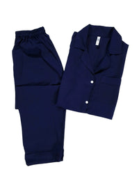 Thumbnail for Solid Navy Linen - ELORA OFFICIAL 